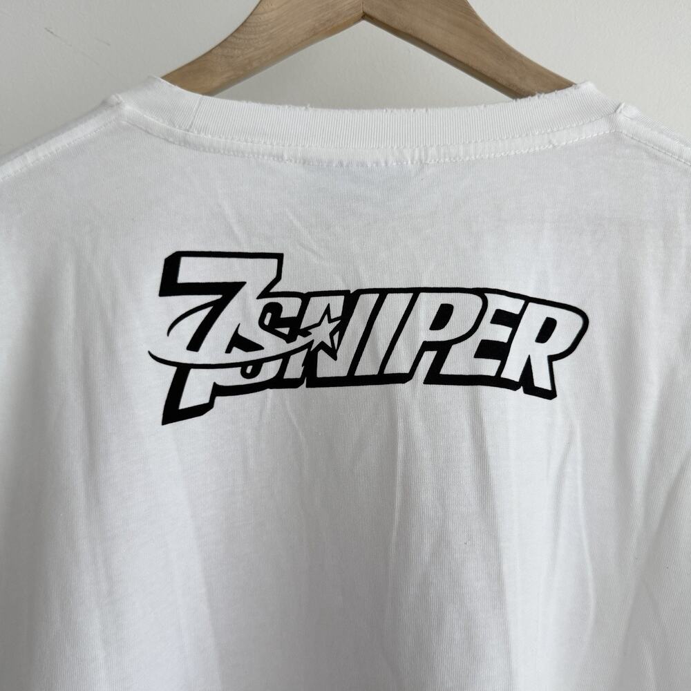 Triple Sevens Sniper Gang Kodak Black Shirt Mens XL White Graphic Streetwear Rap - Picture 5 of 7